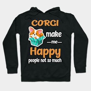 Corgi Make Me Happy (210) Hoodie